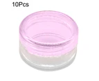 10Pcs 5g Travel Empty Face Cream Box Bottle Cosmetic Storage Container-Purple