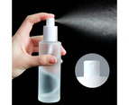 2Pcs Frosted Glass Spray Bottle With Wood Grain Cover,Refillable Empty Cosmetic Containers Travel Makeup Pump Dispenser Bottles (50ml)