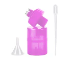 Cone Empty Bottle Shampoo Applicator Dropper Dry Washing Hair Care Accessories-Purple