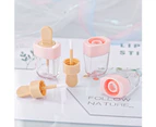 Transparent-15Pcs Ice Cream Shaped Empty Lip Gloss Tube Balm Container DIY Cosmetic Bottle