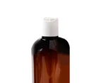 500ml Empty Shampoo Bottle Large Capacity Good Sealing Leak-proof Reusable Shatterproof Handwashing Shampoo Dispenser Empty Bottle for Bathroom - Brown