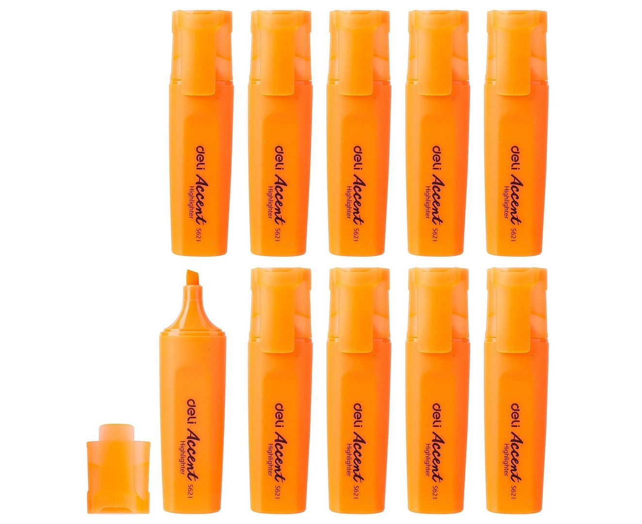 DELI Highlighter 10pk - Orange