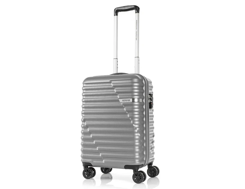 American Tourister Sky Bridge 55cm Hardcase Luggage/Suitcase - Silver