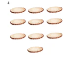 10Pcs/Set Wood Slices Lightweight Hard Round Unfinished Log Pine Chips for Home-4