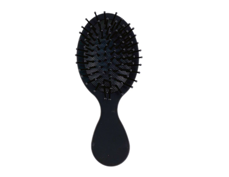 Hair Comb Mini Foldable Cute Reused Hairdressing Tool Candy Colors Lovely Appearance Hair Air Cushion Comb for Kid-Black