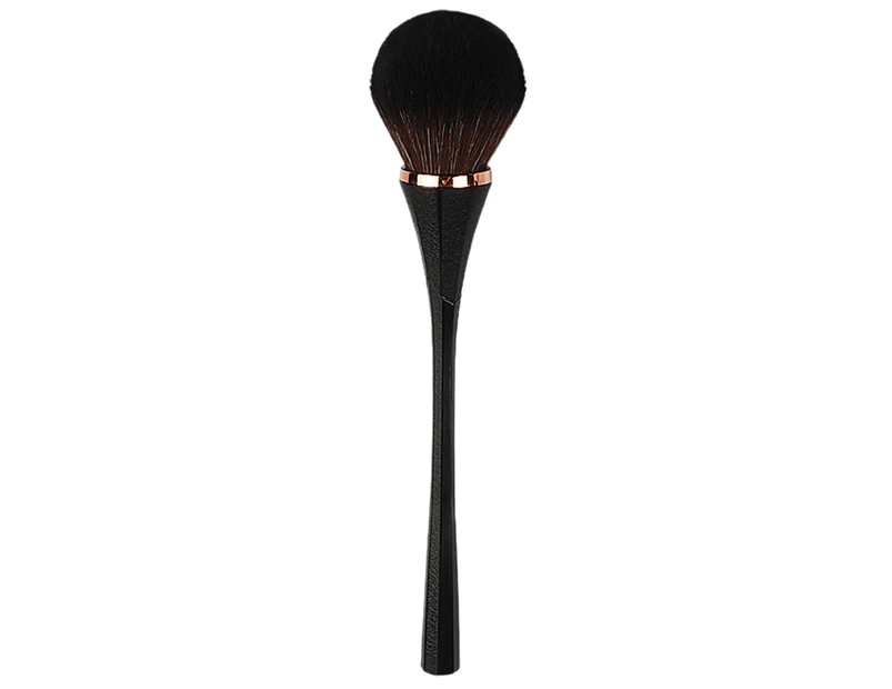 Loose Powder Brush Plastic Handle Professional Makeup Tool Foundation Blush Brush Make Up Brush for Facial Makeup -Black