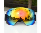 Winter Outdoor Windproof Ski Snowboard Goggles Anti-fog UV Protection Glasses Black