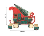 DIY Wood Countdown Calendar Drawers Design Christmas Tree Advent Calendars Home Decor Red