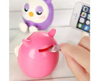 Cute Owl Piggy Bank Money Coin Saving Box Phone Holder Stand Birthday Gift Decor Coffee