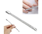 Stainless Steel Cuticle Pusher UV Gel Polish Soak Off Remover Nail Art Trimmer