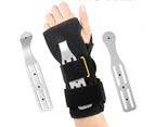 1Pc Right/Left Hand Wrist Brace Adjustable Support for Sports Carpal Injuries Black Left