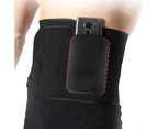 Waist Support Comfortable Good Heat Resistant with Pocket Fitness Gym Back Waist Protector for Women  Black
