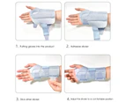 1Pc Wrist Tunnel Adjustable Carpal Tunnel Relief Ergonomic Design Wrap Sprain Strain Wrist Splints for Arthritis  Right Hand Grey