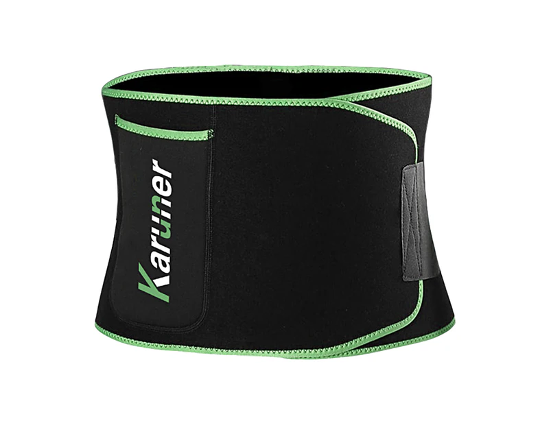 Sports Belt Adjustable Comfortable Breathable Fitness Sports Exercise Waist Support for Exercise  Fluorescent Green