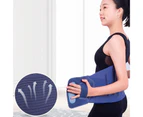 Fitness Waist Belt Adjustable Pain Relief Shapewear Self-Heating Decompression Lumbar Support Back Belt for Running  Blue