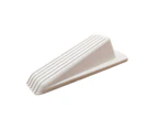 Durable Door Stopper Wear-resistant Plastic Multifunctional Easy Use Door Protector for Daily Use White
