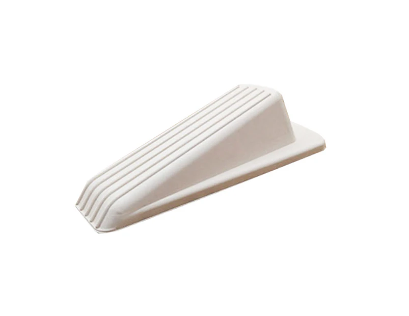 Durable Door Stopper Wear-resistant Plastic Multifunctional Easy Use Door Protector for Daily Use White