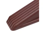 Durable Door Stopper Wear-resistant Plastic Multifunctional Easy Use Door Protector for Daily Use Brown