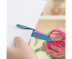 Craft Scissors Decorative Edge, ABS Resin Scrapbook Scissors with 6 Pattern, Safe for Kids, Smoothly Cutting, Set of 6, Funny&Colorful