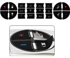 AC Panel Decals & Radio Button Repair Decal Set, Fix Ruined Faded AC Controls AC Dash Button Sticker Repair Kit Compatible with GM Vehicles