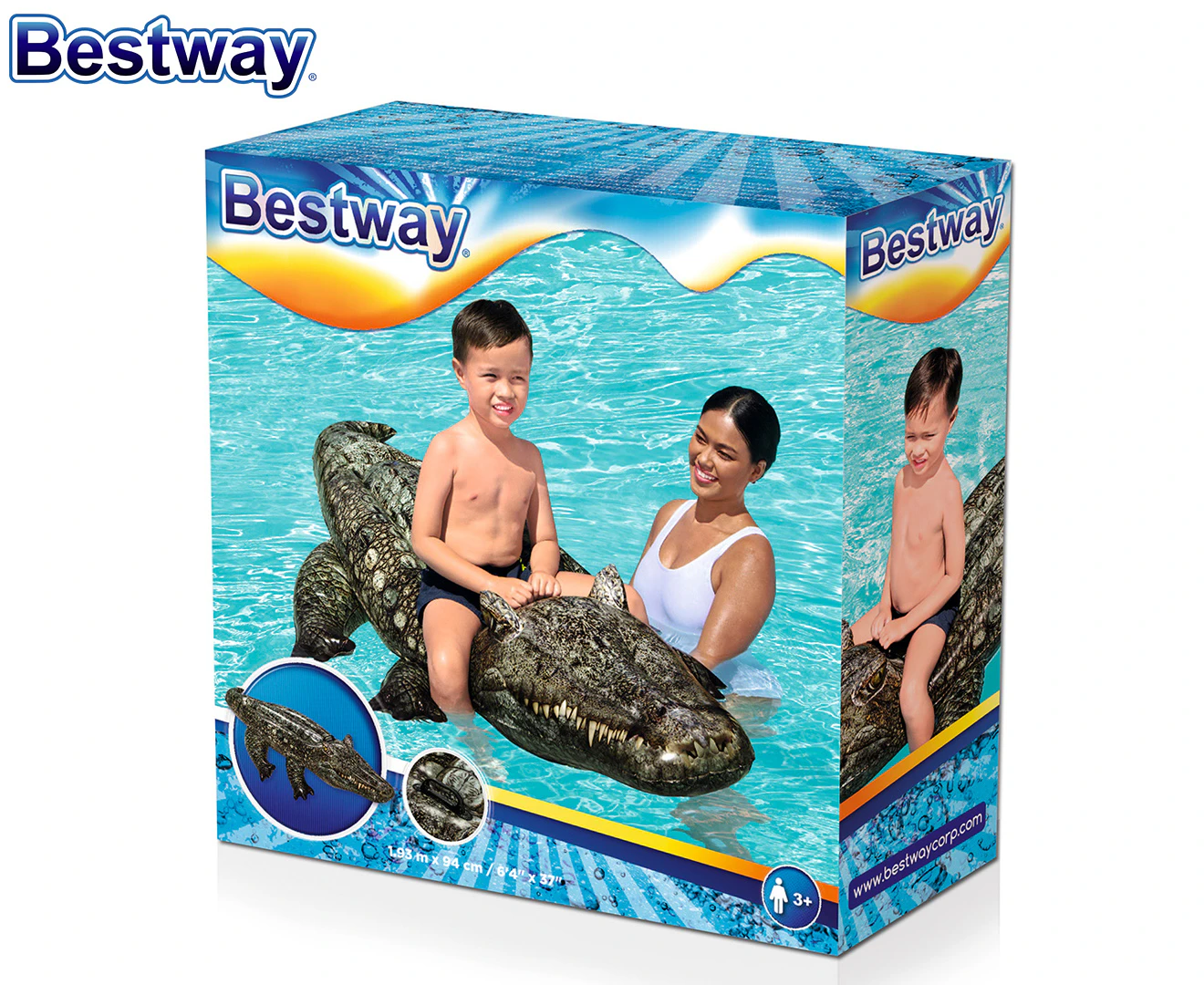 Bestway Inflatable Realistic Reptile Ride On Pool Float