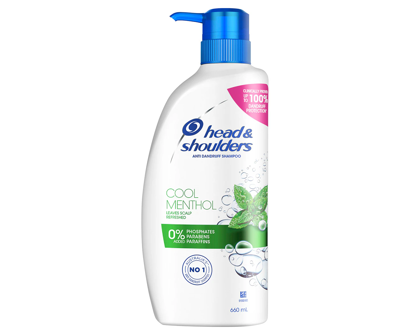 Head & Shoulders Cool Menthol Anti-Dandruff Shampoo 660ml