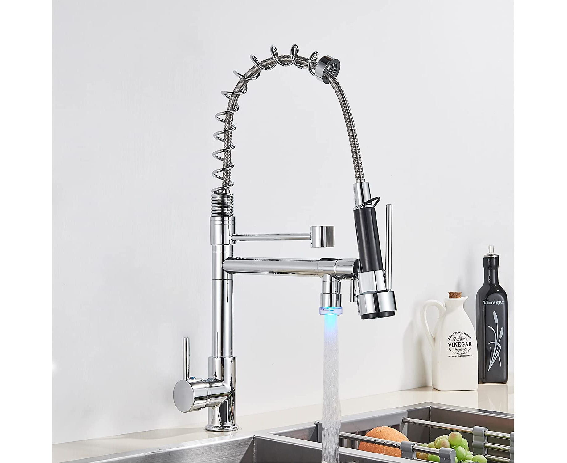 vccucine single lever 2 spouts kitchen sink faucet