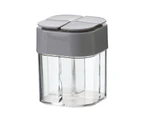 Eco-friendly Spice Jar Dust-proof Plastic Mini Condiment Bottle Supplies for Home - Grey