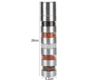 Salt Grinder Moisture-proof Hygienic Smooth Surface Two-in-One Adjustable Pepper Hand Grinder for Home - Silver