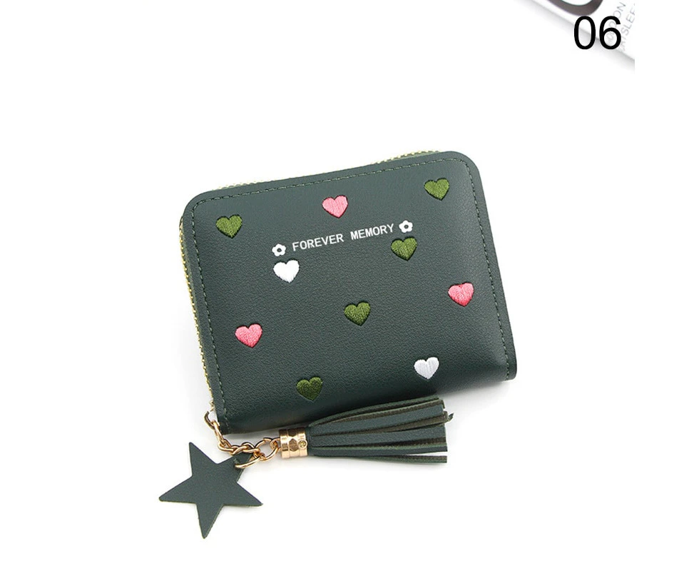 Women Small Wallet Ladies Mini Tassel Wallet Cute Girl Short Zipper Lovely  Pu Coin Purse Female Hand Wallet Purse