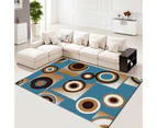 Modern Area Rug Carpet, Geometric Area Rugs Floor Carpet for Living Room, Contemporary Bedroom Tile Trellis Floorcover Indoor Carpet （100 x 200cm, FG-1206）