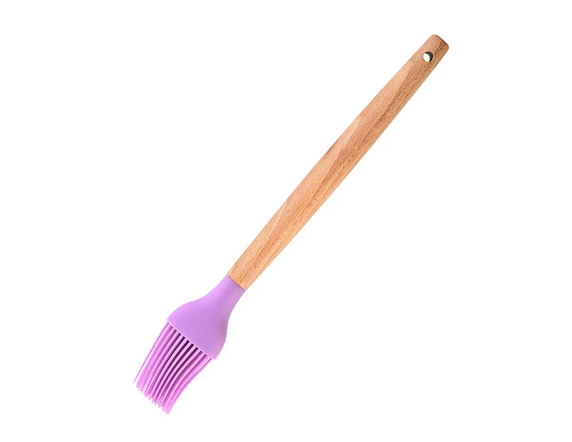 Silicone Sauce Oil Brush BBQ Cake Butter Pastry DIY Cook Barbeque Baking Tool - Purple