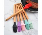 Silicone Sauce Oil Brush BBQ Cake Butter Pastry DIY Cook Barbeque Baking Tool - Purple