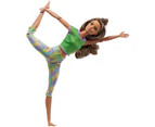 Barbie Made to Move Doll Brunette Athleisure-wear GXF05 Yoga