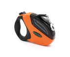 5M Retractable Dog Leash Lead Strong Lockable Heavy Duty Lockable Orange