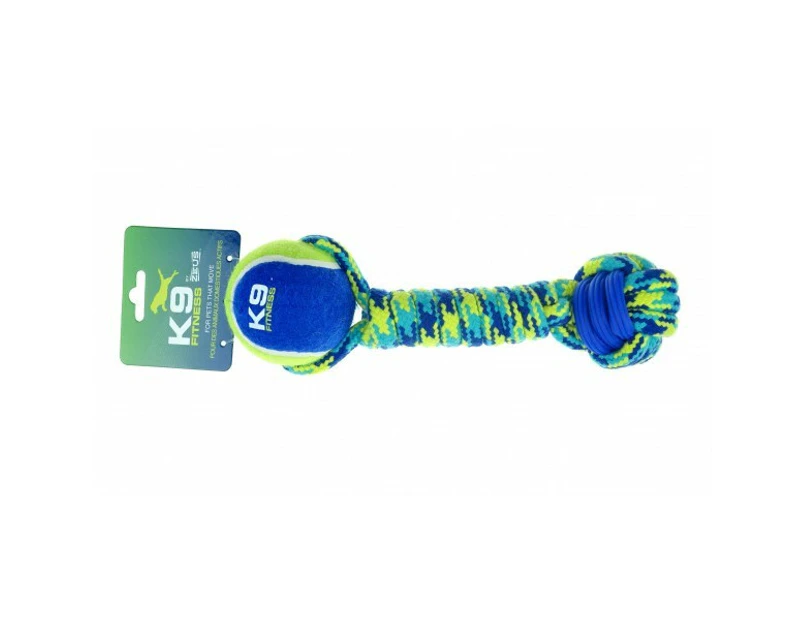 Rope & TPR Dumbbell with Ball - 30cm (K9 Fitness)