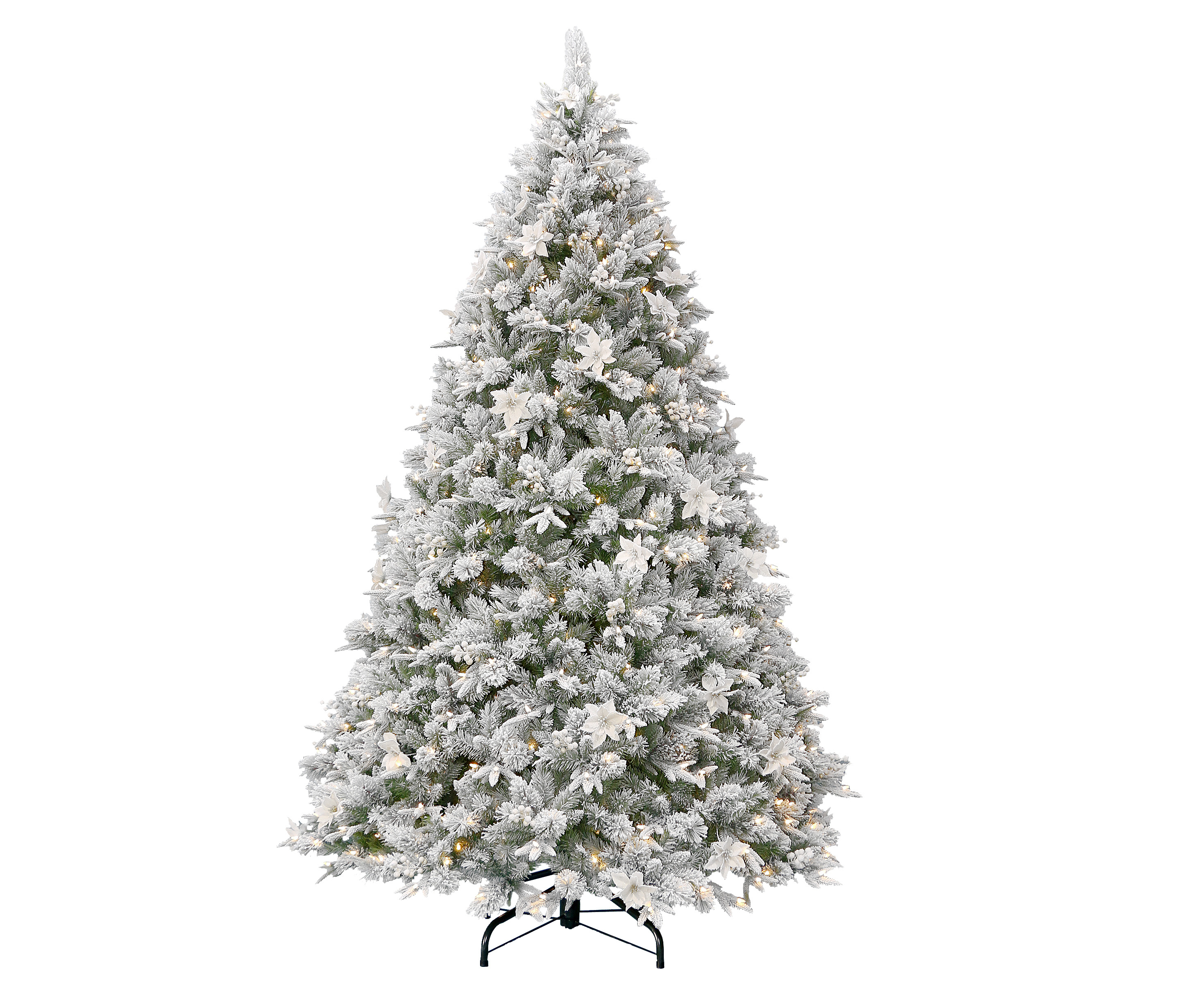 Flocked christmas online tree 7.5 feet