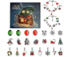 Advent Calendar Christmas Countdown Calendar DIY Charm Bracelet Making Kit Gift