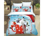 Christmas Bedding 3pcs Set for Double Bed-Style 2