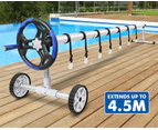 ALFORDSON Pool Cover Roller 4.5m Adjustable Solar Blanket Reel Swimming Blue