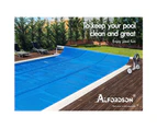 ALFORDSON Pool Cover Roller 4.5m Adjustable Solar Blanket Reel Swimming Blue