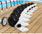 ALFORDSON Pool Cover Roller Straps Kit 8PCS Swimming Pool Blanket Attachment