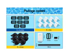 ALFORDSON Pool Cover Roller Straps Kit 8PCS Swimming Pool Blanket Attachment