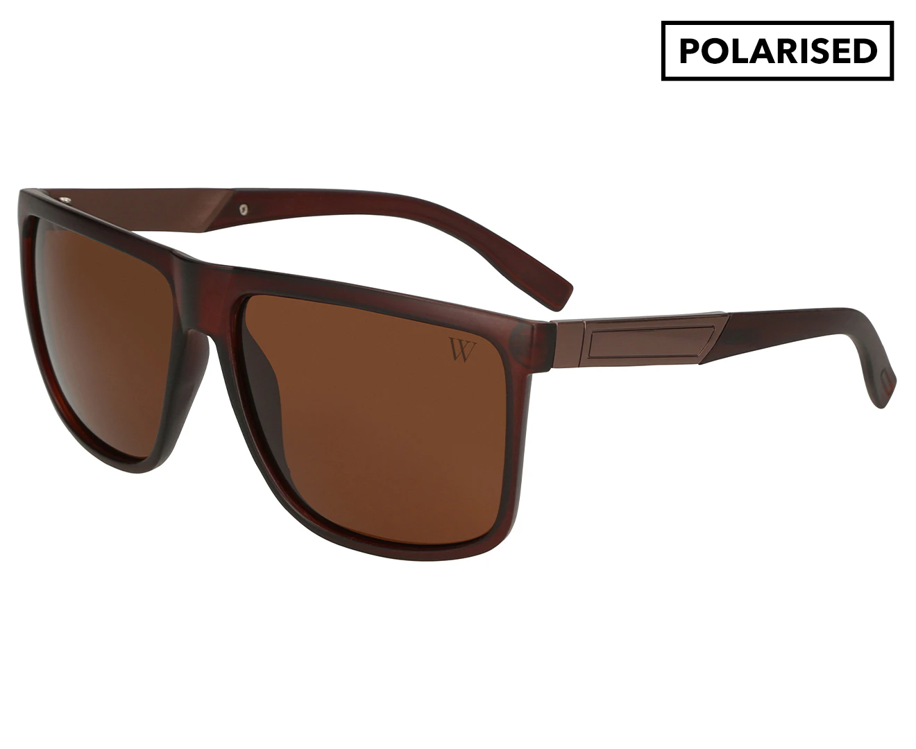 Winstonne Men's Daniel Polarised Sunglasses - Matte Brown/Brown