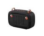 Creative Cartoon Mini Outdoor Wireless Bluetooth-compatible Speaker with HiFi FM Radio Black