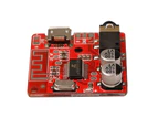 DIY Bluetooth-compatible 5.0 Car Speaker Music Player Stereo Audio Receiver Module Adapter Red
