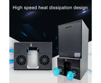Cooling Fan 2 Fans USB Powered Side Mount Vertical Game Console Cooler Radiator for Xbox Series X Black