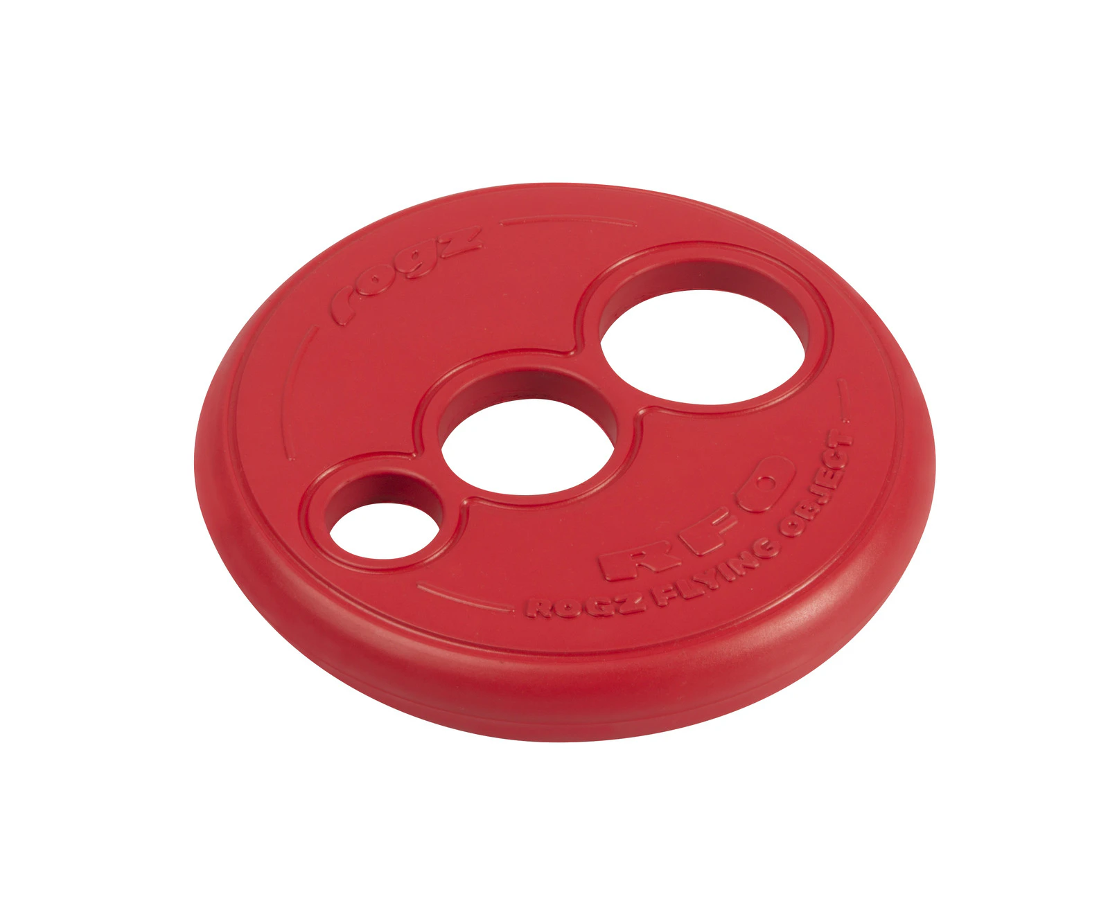 Rogz RFO Frisbee Disc Interactive Dog Fetch Toy Red Small