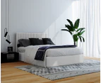 Zebiana Linen Bed Headboard - Cool Grey - Cool Grey