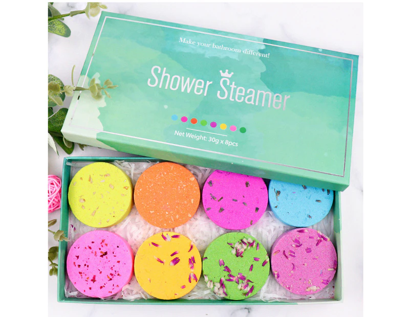 8Pcs Shower Bombs For Aromatherapy And Stress Relief, A Unique Gift